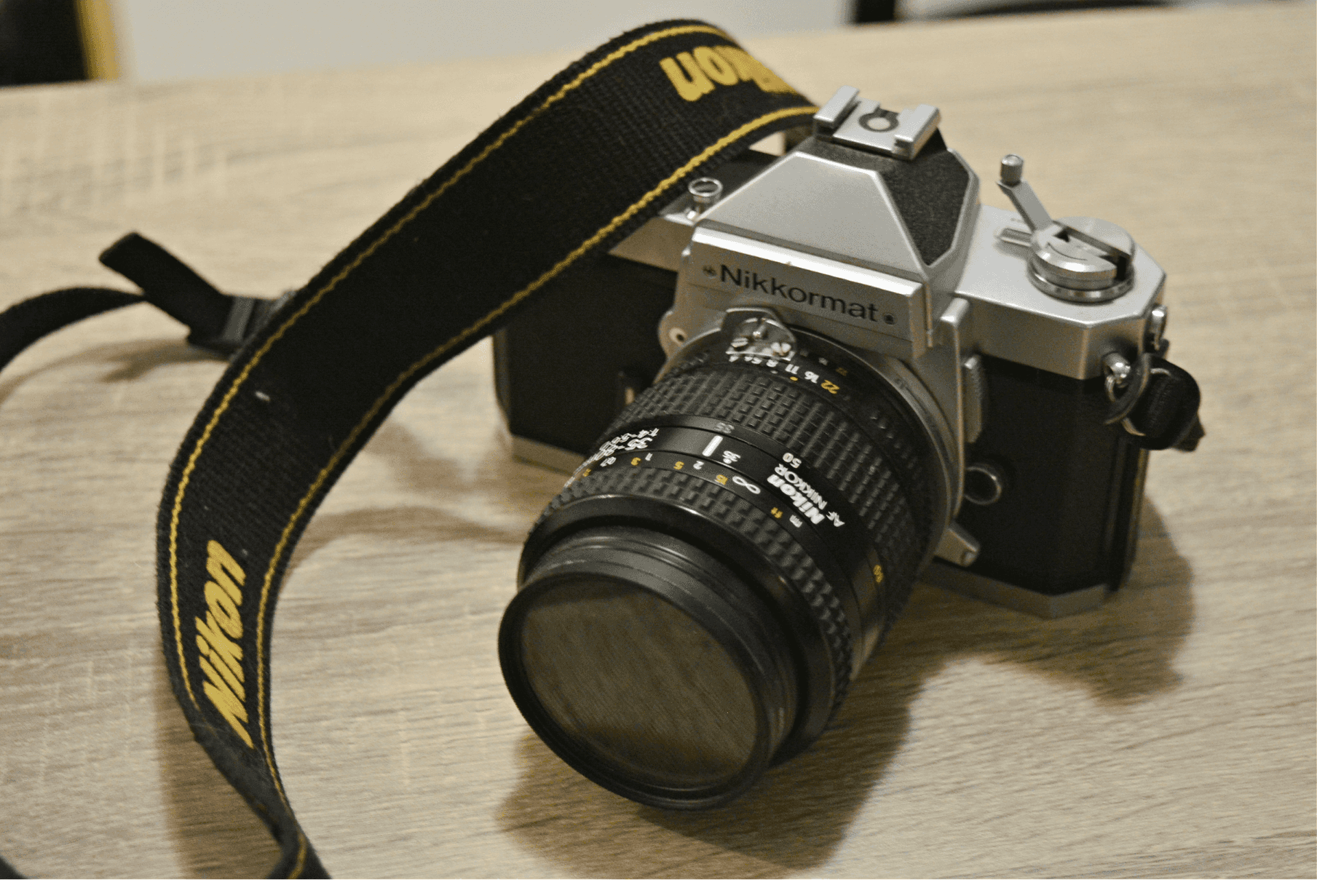 Our Nikkormat FT-2 - from the mid 1970s. These are known as an easy entry level film camera for those new to the craft. We have been honing our film photography skills on this model and she has never failed us!
